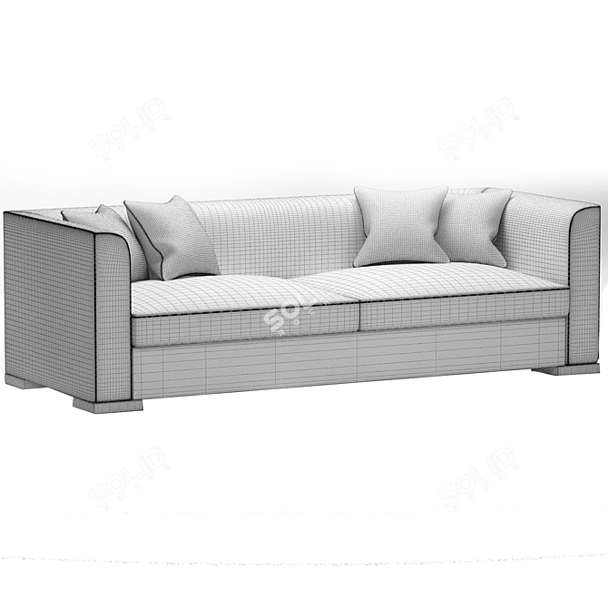 2015 Flexform Sofa: Versatile, Stylish, and Comfortable 3D model image 4