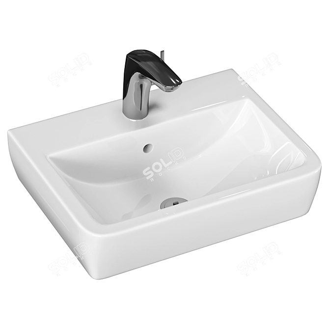 Sleek Single Sink: TYNGEN TINGEN 3D model image 1