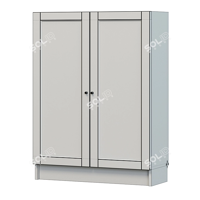 Billy Oxberg: Stylish Shelving with Doors 3D model image 2