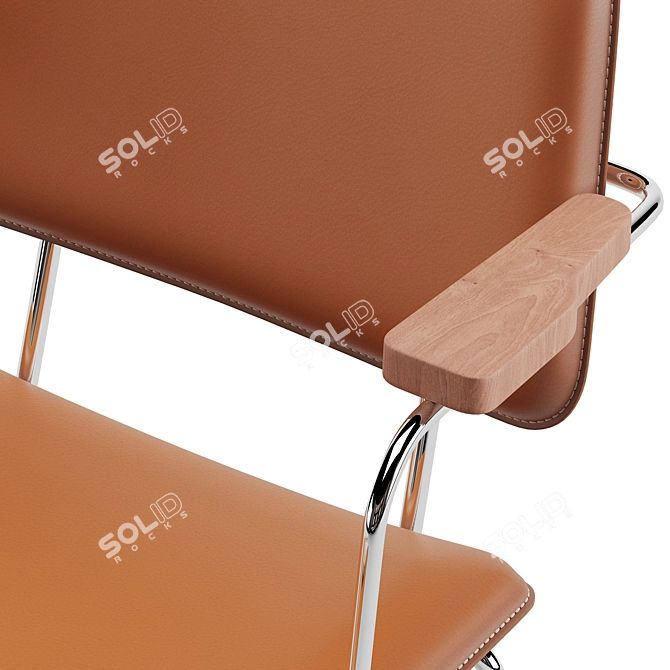 Flexform Echoes SH Armchair 3D model image 3