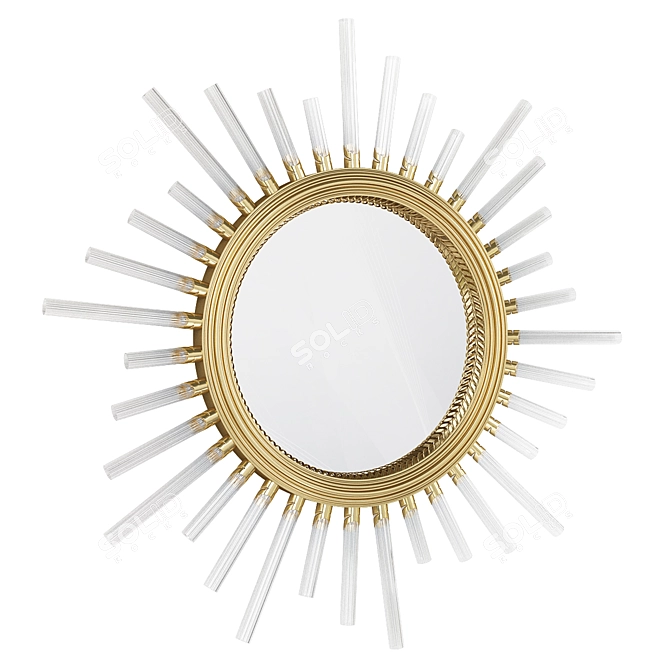 Majestic XL Mirror Wall Light 3D model image 1