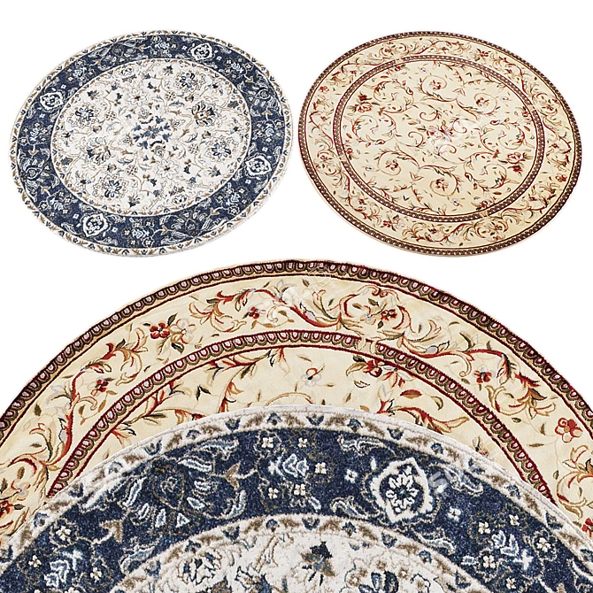 Round Rugs Collection 363 3D model image 2