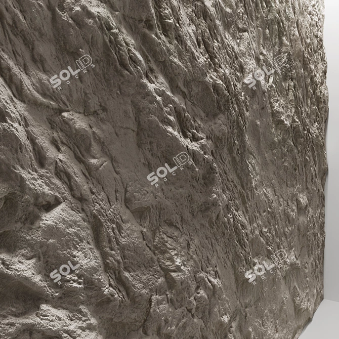 Premier Stone Wall: High-quality Material & Textures 3D model image 3