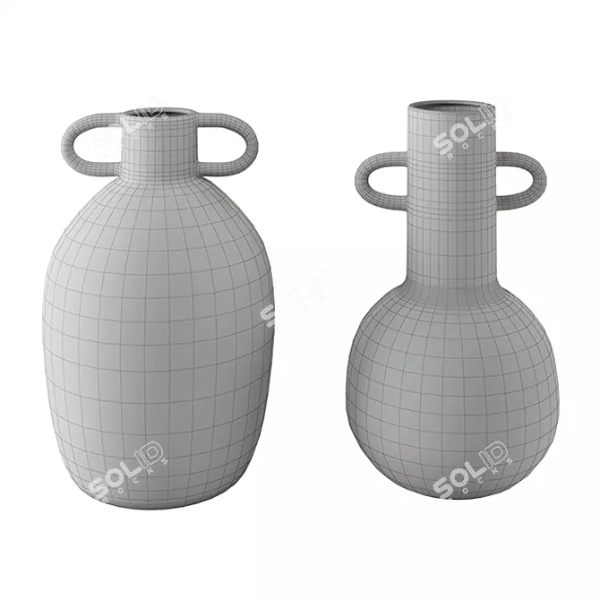 Elegant Tall Vase - DBKD 3D model image 3