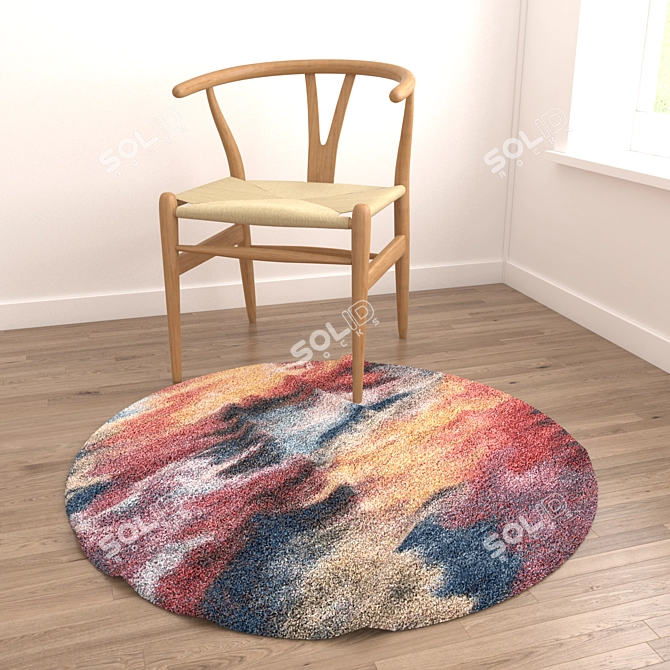 Versatile Set of 8 Rugs: V-Ray & Corona Compatible 3D model image 2