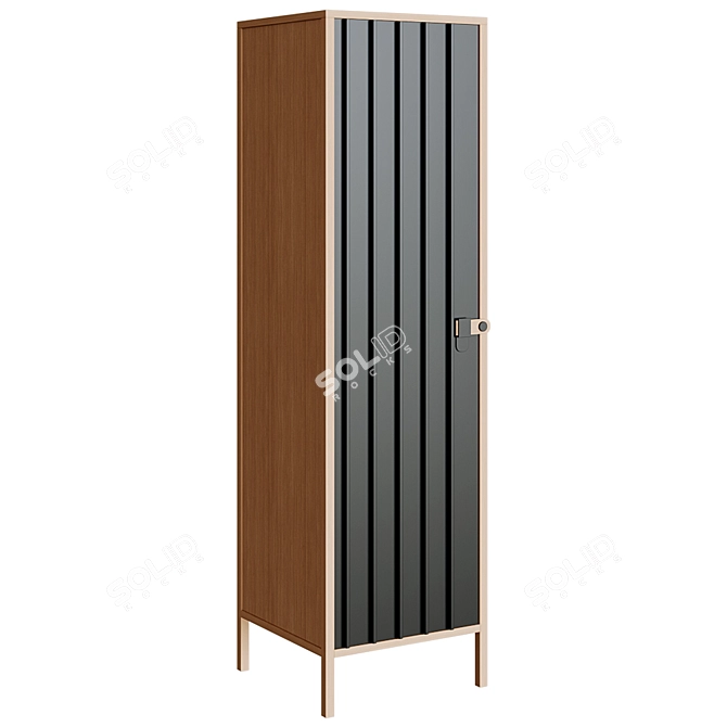 Bianca 2-Door Wardrobe: Stylish and Spacious 3D model image 2