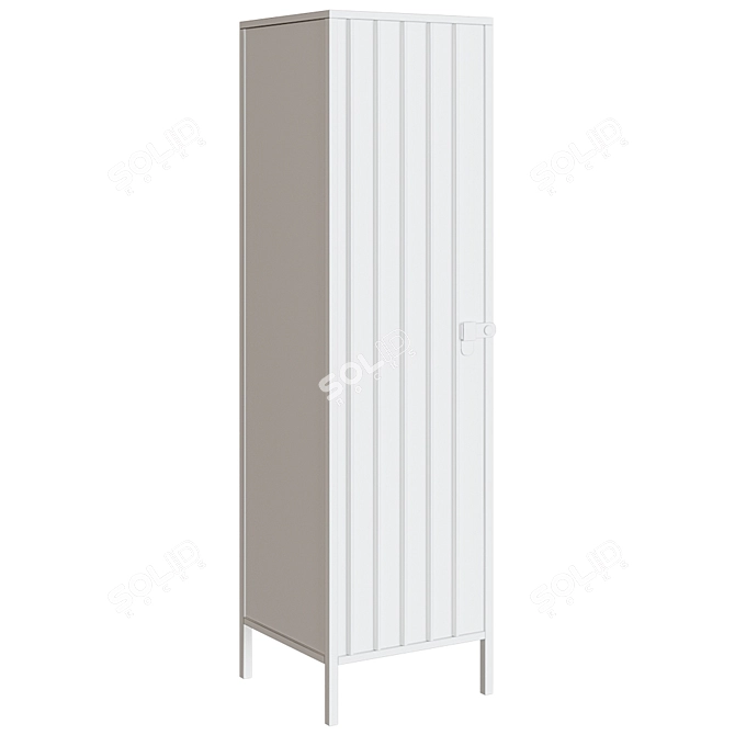 Bianca 2-Door Wardrobe: Stylish and Spacious 3D model image 4