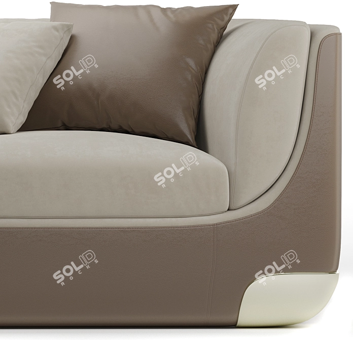 Elegant Longhi Sofa: Bravery 3D model image 2