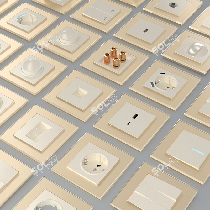 Werkel Ivory Smart Home Socket 3D model image 2