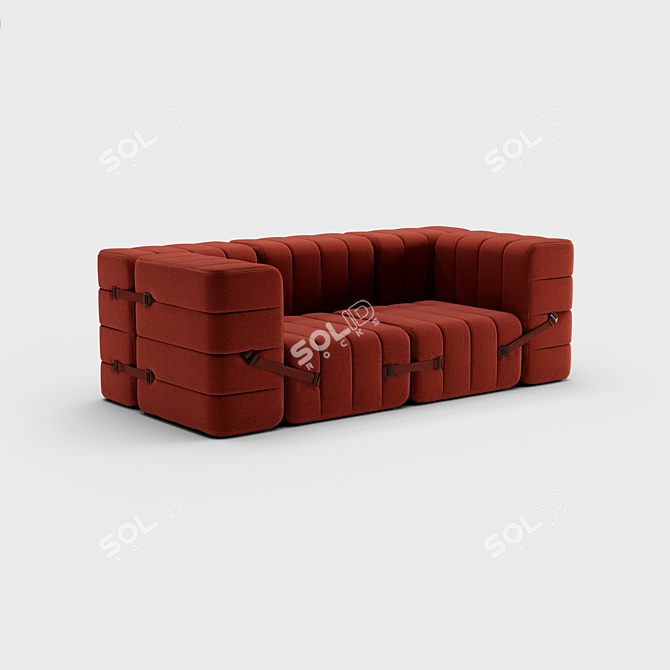 Modular Curt Sofa Set 3D model image 4