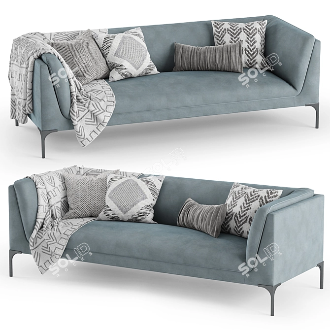 Sits Frej: Stylish Modern Sofa 3D model image 1