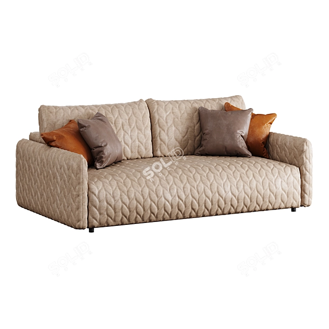 Stylish Moon 162 Sofa: Comfortable and Trendy 3D model image 3