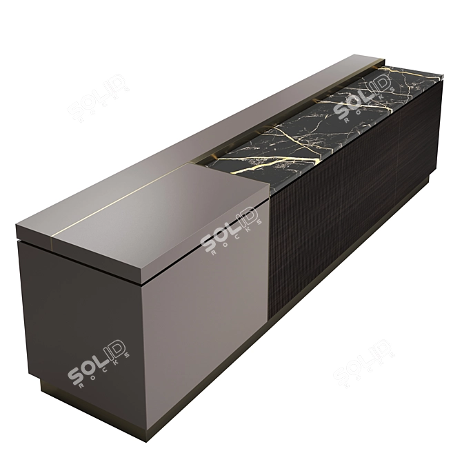Barbican Visionnaire: Luxurious Low Cabinet 3D model image 4