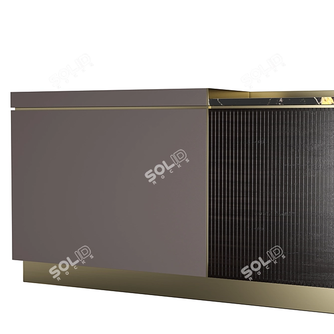 Barbican Visionnaire: Luxurious Low Cabinet 3D model image 5