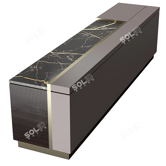 Barbican Visionnaire: Luxurious Low Cabinet 3D model image 6