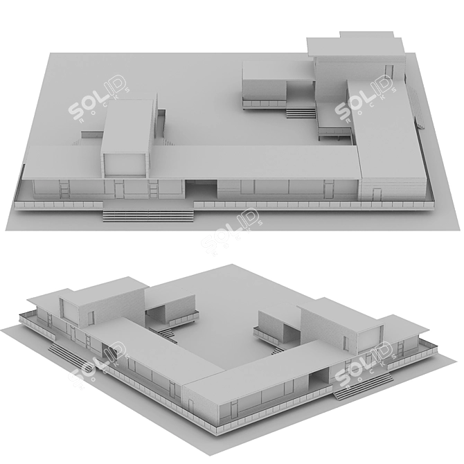 101 Residential Building | Detailed Single-Story Design 3D model image 6