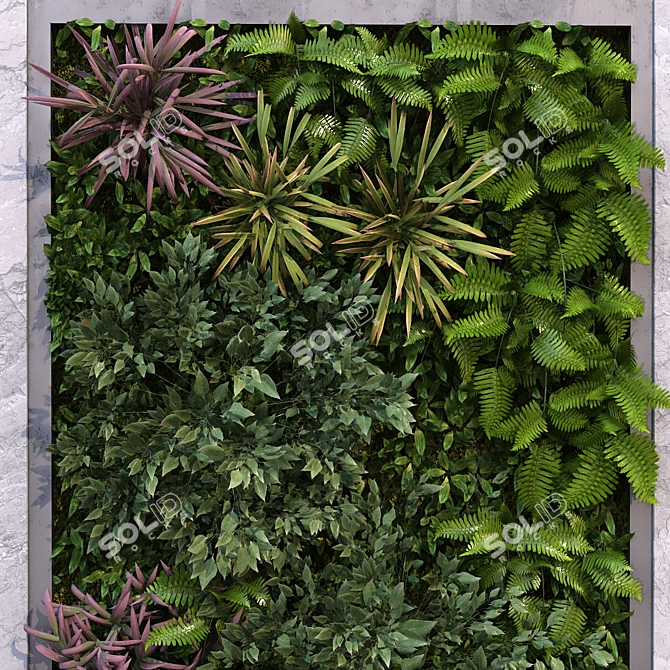 Versatile GreenWall Set 172 3D model image 4