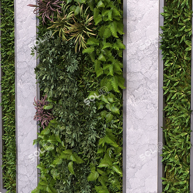 Versatile GreenWall Set 172 3D model image 5