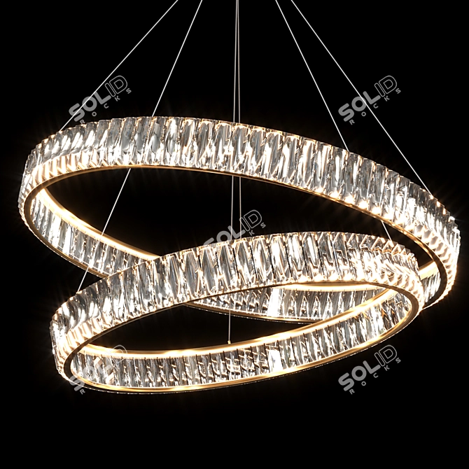 Exquisite Chandelier B265: Elegant Lighting Solution 3D model image 2