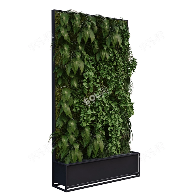 Lush Greenwall Set 173 3D model image 6