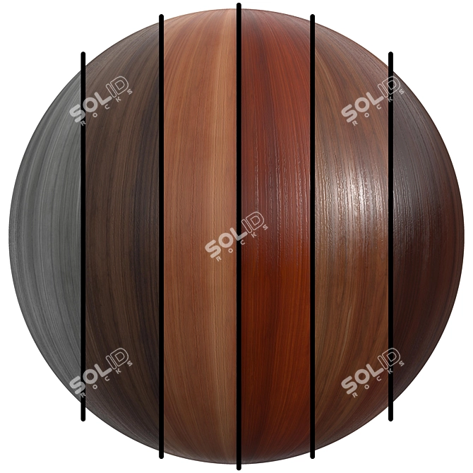 Seamless Wood Texture | 6 Options 3D model image 1