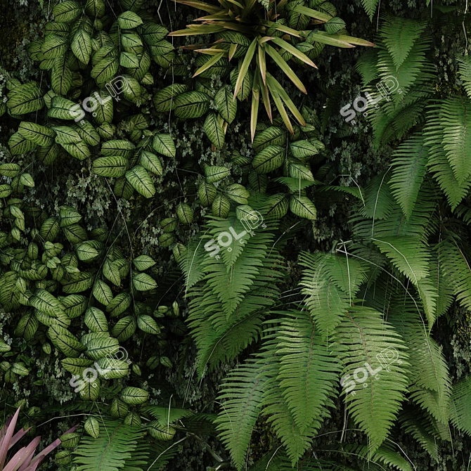 Versatile Greenwall Set 174 3D model image 3