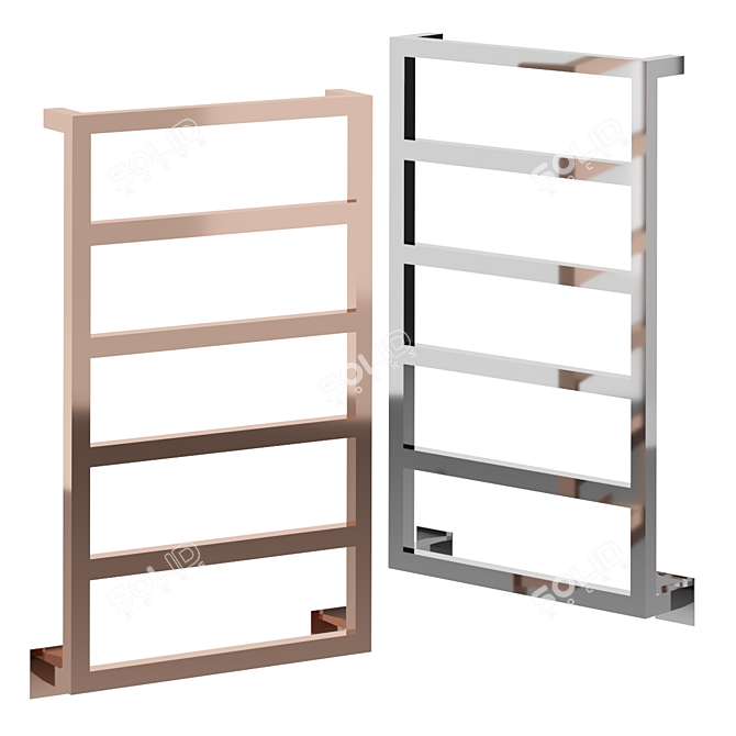 Glam Steel Towel Warmer 3D model image 2