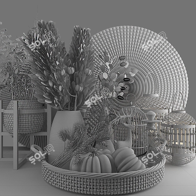 Modern Decorative Set 005 3D model image 6