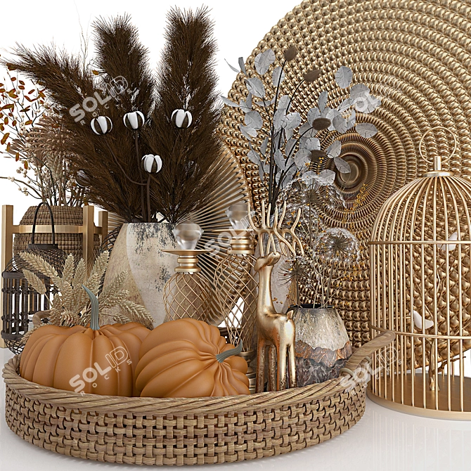 Modern Decorative Set 005 3D model image 10