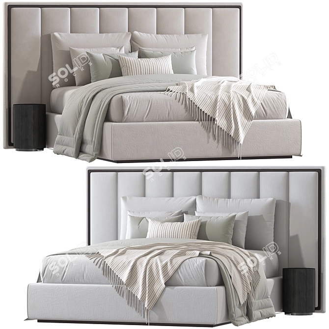 Modern Emmett Beds: Sleek Design 3D model image 1