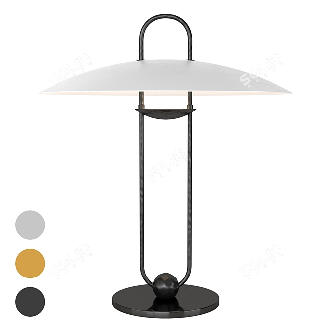 Sculpted Elegance: Ralph Lauren Home Lamp 3D model image 1