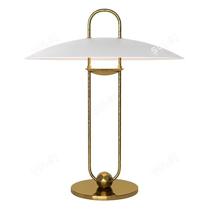 Sculpted Elegance: Ralph Lauren Home Lamp 3D model image 2