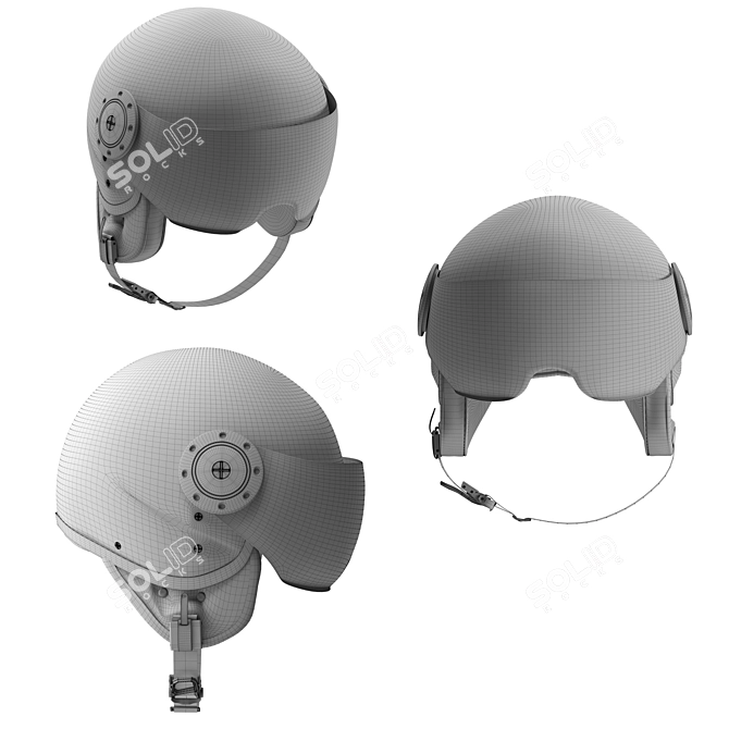 Yema Motorcycle Helmet 3D model image 4