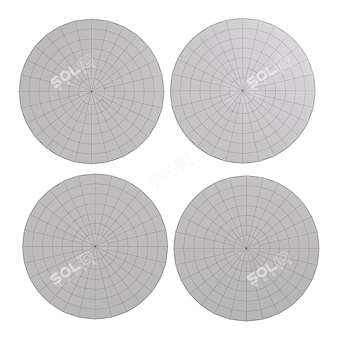 Stylish Round Rugs for Modern Homes 3D model image 2