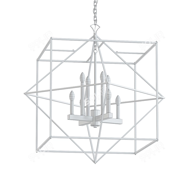 Elegant Roxton Chandelier: Artcraft AC11208 3D model image 2