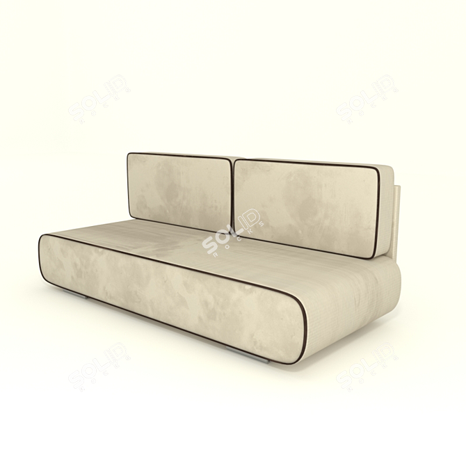 Luxurious Velvet Sofa | 3ds Max 2017 | V-Ray Render | Multiple Formats 3D model image 2