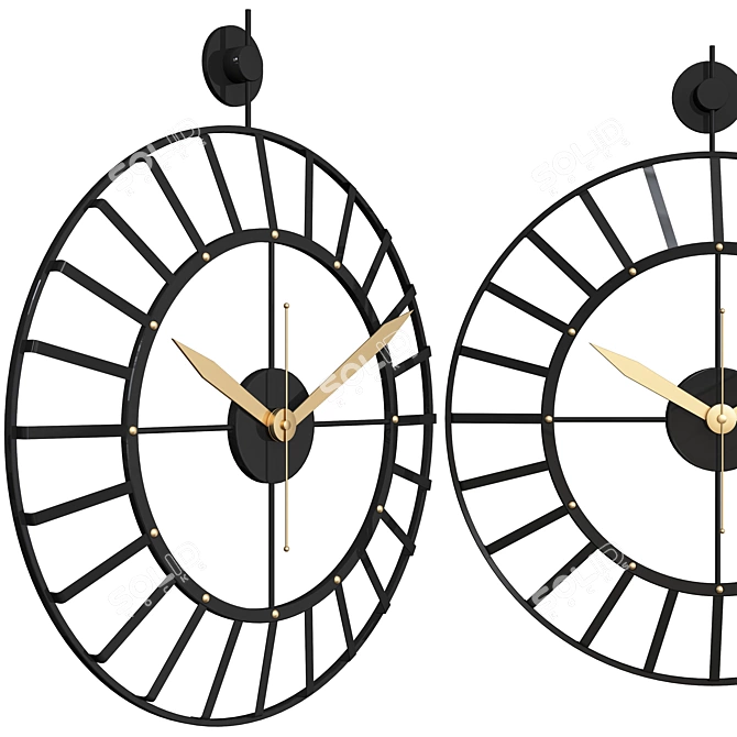 Timeless Elegance: Stylish Clock Collection 3D model image 2