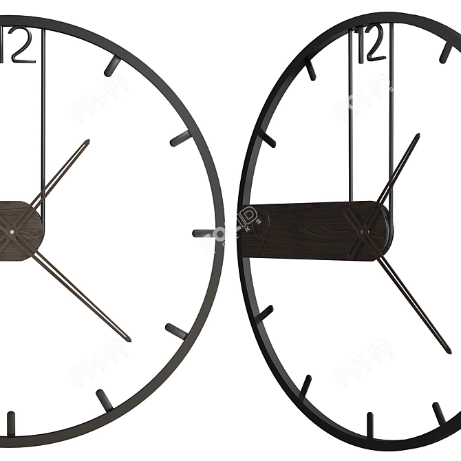 Timeless Elegance: Stylish Clock Collection 3D model image 5