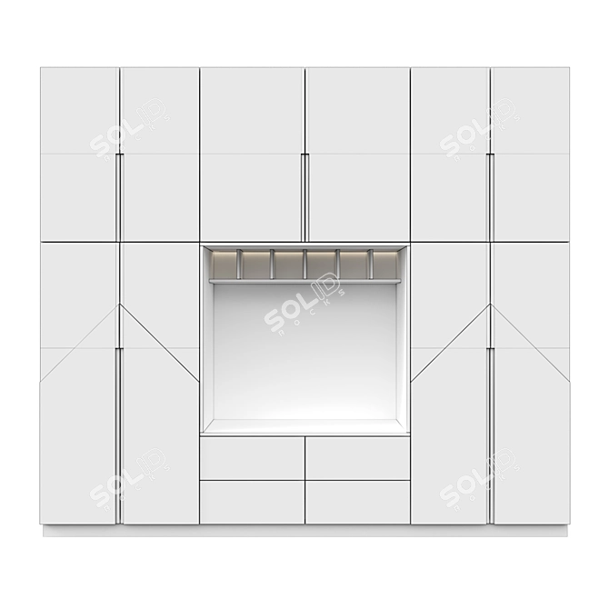 Efficient Vertical Storage Solution 3D model image 2