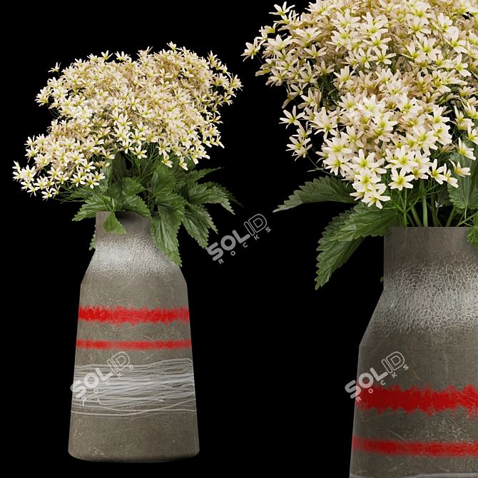 Dreamy Blooms Bouquet 3D model image 5