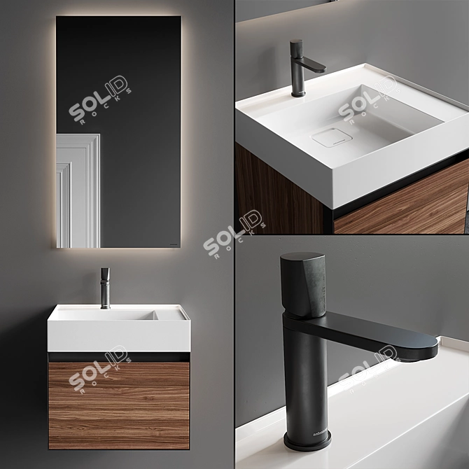 Antonio Lupi Graffio Vanity Set 3D model image 1