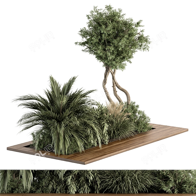 Evergreen Oasis - Outdoor Garden Set 3D model image 2
