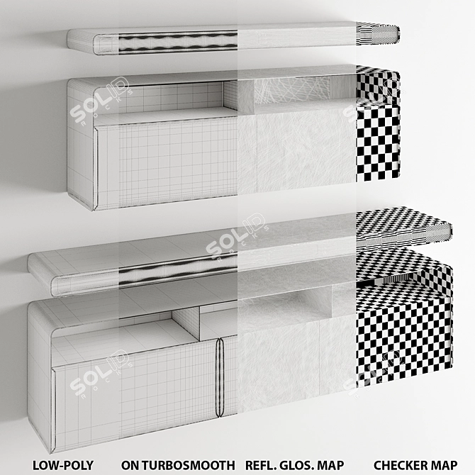 Modular Elegance: FLOU FOGLIO 2022 3D model image 10