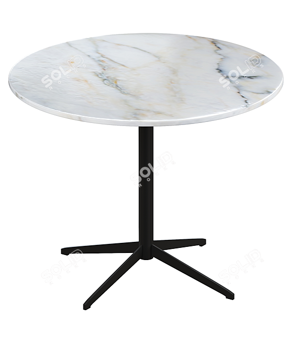 Elegant Bonnet Dining Table 3D model image 4