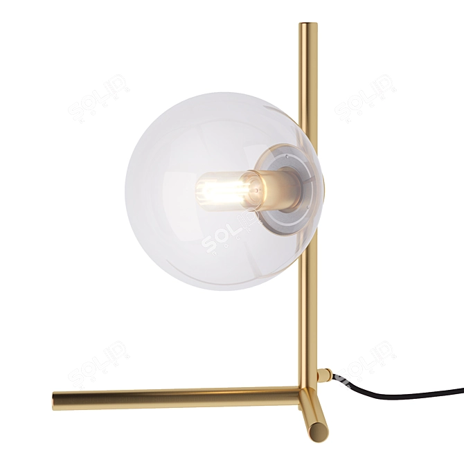 Decarte Table Lamp: Artistic Lighting by Pikartlights 3D model image 1