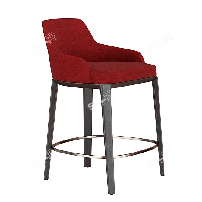 Sleek Sophie Bar Chair 3D model image 2
