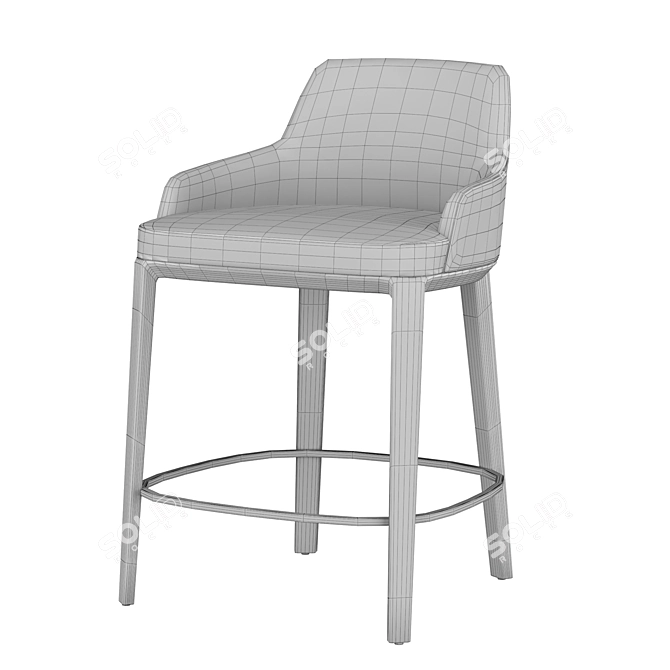 Sleek Sophie Bar Chair 3D model image 4