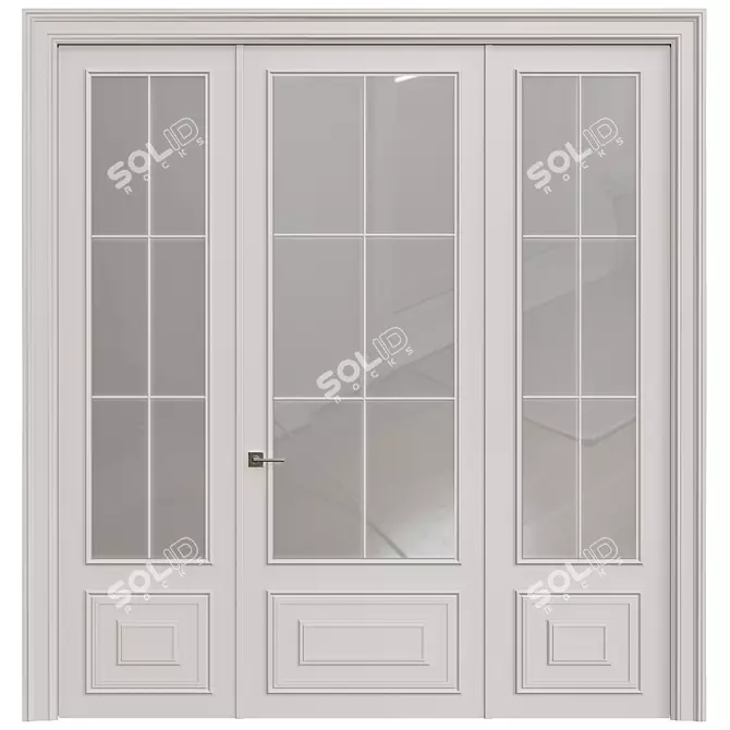  Modern Interior Door 3D model image 2