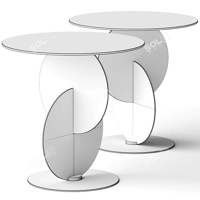 Minimalist Minotti Divo Coffee Table 3D model image 2