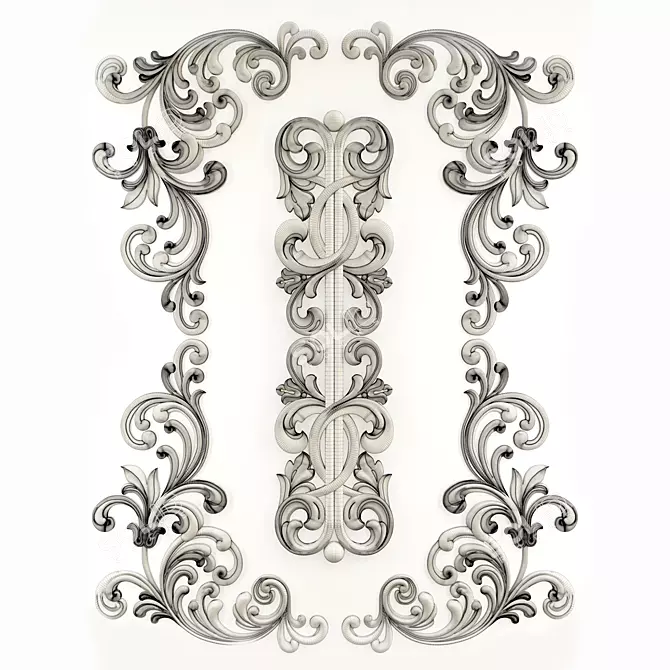 Elegant Decorative Ornament 3D model image 7